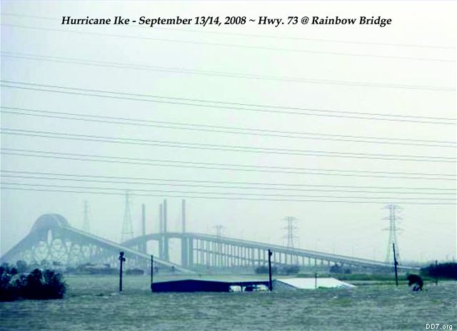 Ike - Hwy.73 @ Rainbow Bridge